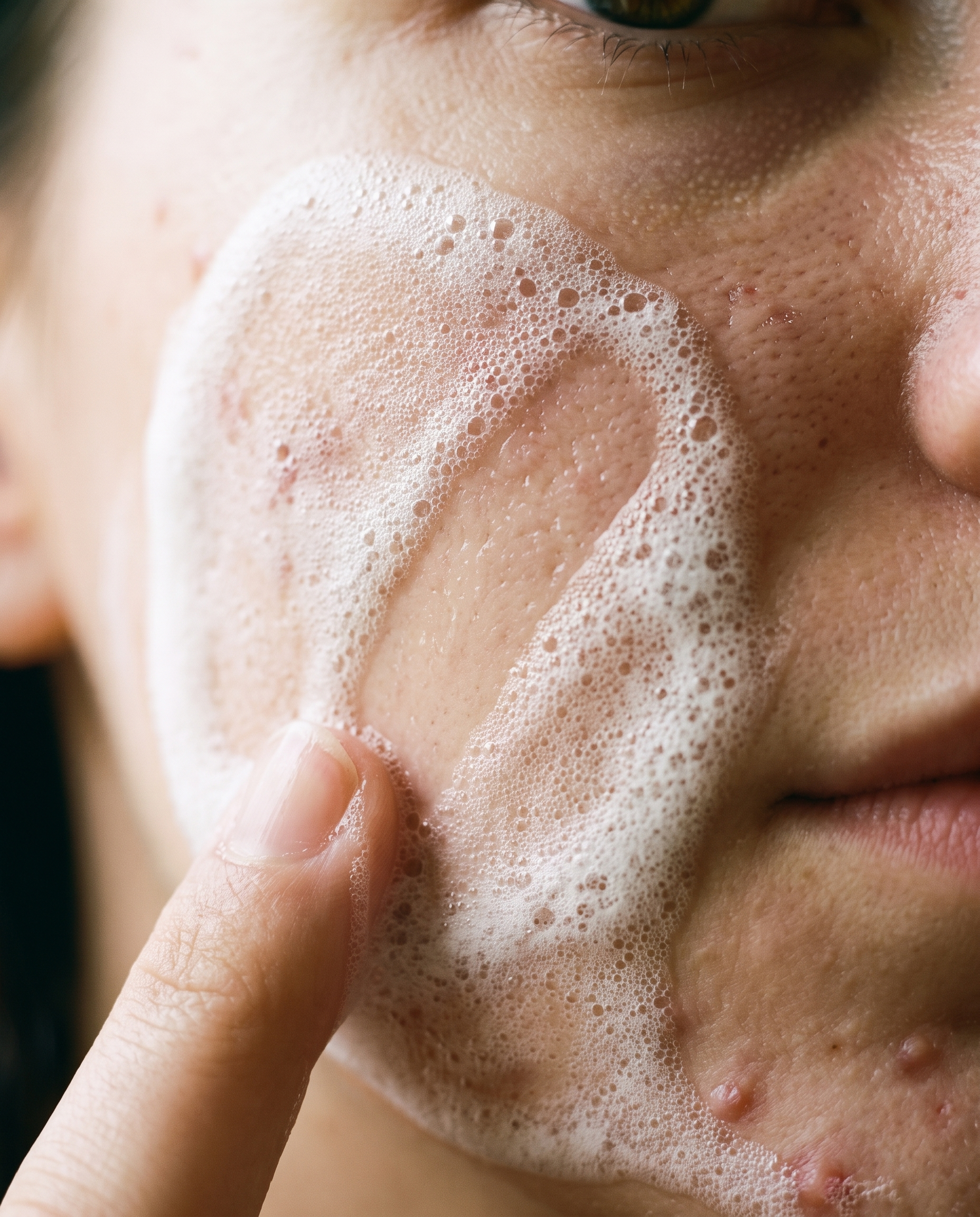 Foam on the skin