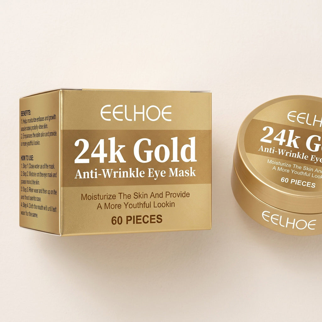 24K Gold Hydrogel Eye Patches — 60 pcs