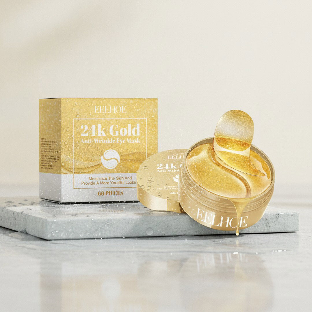 24K Gold Hydrogel Eye Patches — 60 pcs