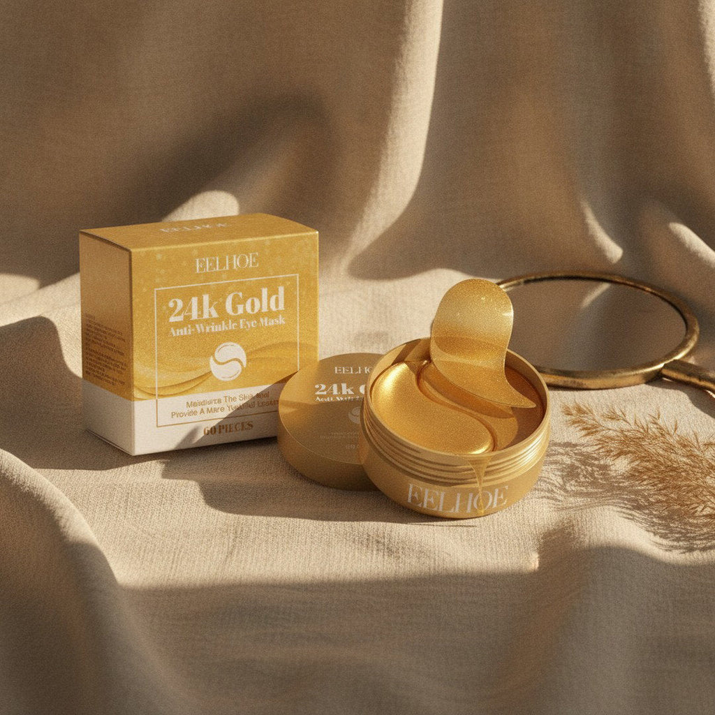 24K Gold Hydrogel Eye Patches — 60 pcs