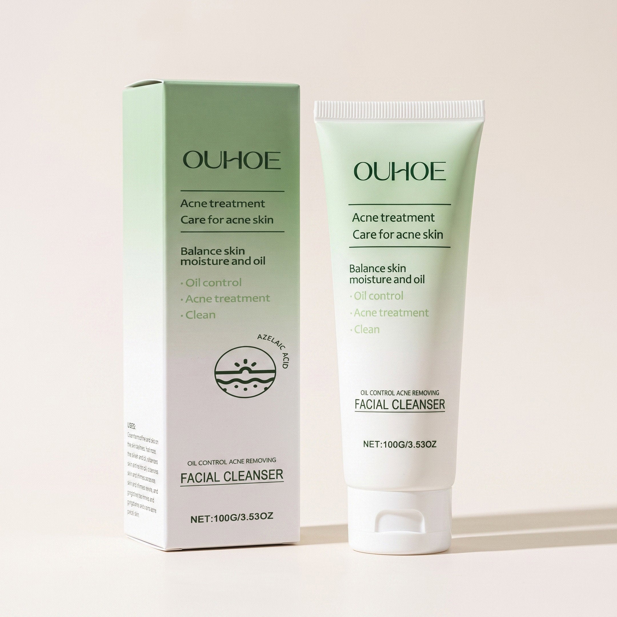 Gentle Hydrating Facial Cleanser — Oil Control & Acne Care, 100g